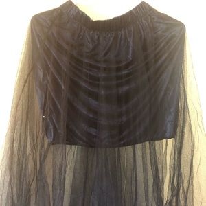 Tulle navy skirt